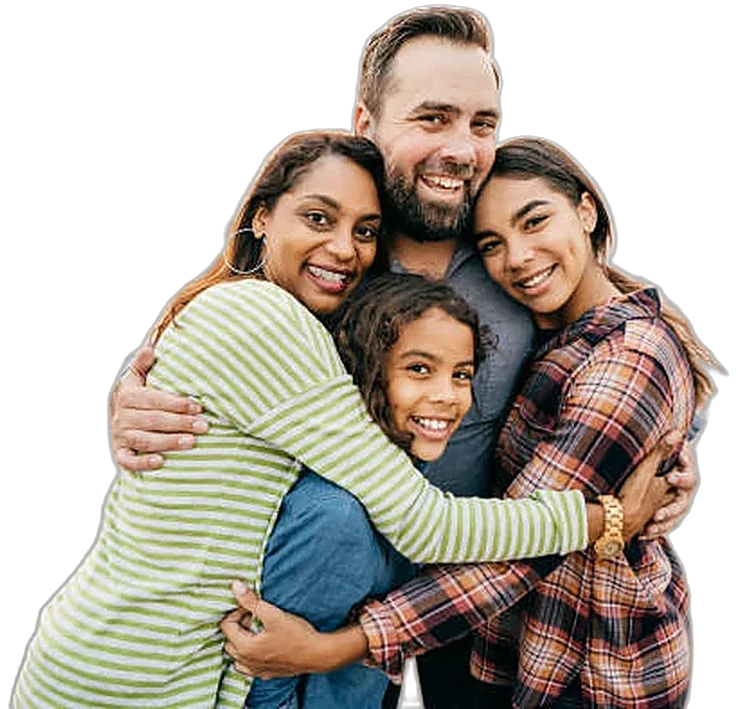 A family of four with whole life coverage