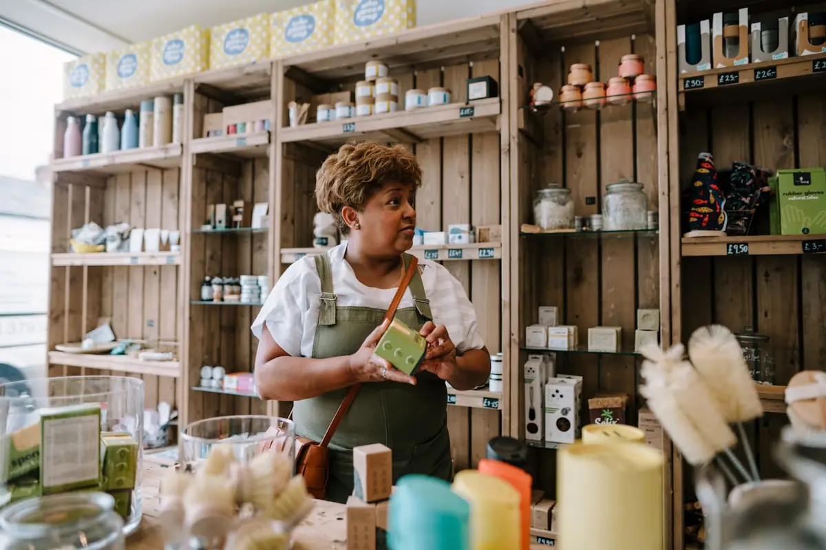Small business owner in their shop